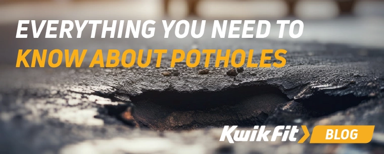 Pothole in the middle of a road.